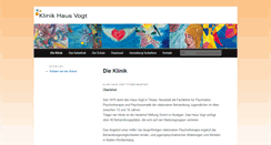 Desktop Screenshot of klinik-haus-vogt.com